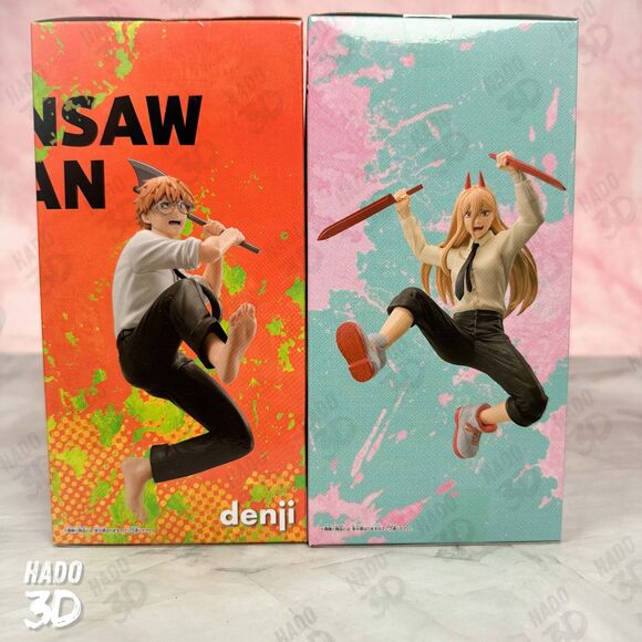 Chainsaw Man VIBRATION STARS Denji & Power vol 1 Figure BANPRESTO Sealed New - Picture 5 of 6